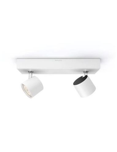 Regleta 2 Focos LED Orientables STAR Regulable IP20 Montaje Fácil | LeonLeds