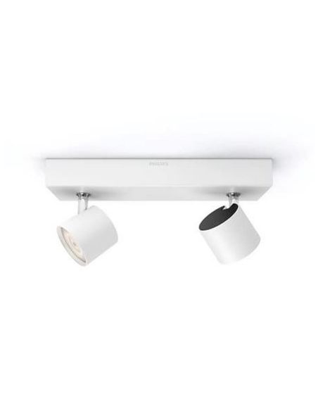 Regleta 2 Focos LED Orientables STAR Regulable IP20 Montaje Fácil | LeonLeds