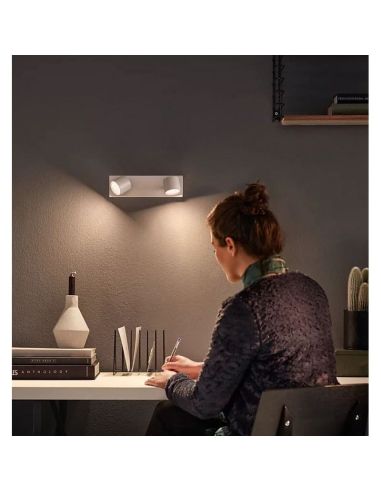 Regleta 2 Focos LED Orientables STAR Regulable IP20 Montaje Fácil | LeonLeds
