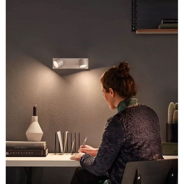 Regleta 2 Focos LED Orientables STAR Regulable IP20 Montaje Fácil | LeonLeds