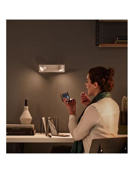 Regleta 2 Focos LED Orientables STAR Regulable IP20 Montaje Fácil | LeonLeds