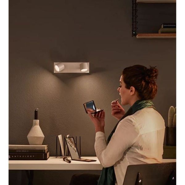 Regleta 2 Focos LED Orientables STAR Regulable IP20 Montaje Fácil | LeonLeds