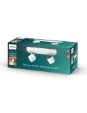 Regleta 2 Focos LED Orientables STAR Regulable IP20 Montaje Fácil | LeonLeds