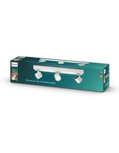Regleta LED 3 Focos Regulables STAR Orientable IP20 Techo/Pared | LeonLeds 2