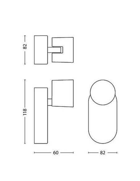 Spot de Plafond LED Orientable en Aluminium STAR Montage Facile ClickFix 1x6,5W IP20 Dimmable | LéonLeds