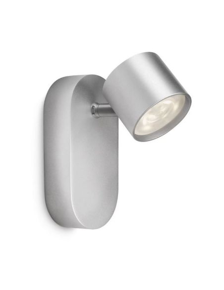 Foco de techo LED Orientable STAR Aluminio Montaje fácil ClickFix 1x6.5W IP20 Regulable | LeonLeds