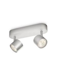 Regleta 2 Focos LED Orientables STAR Aluminio Regulable Montaje Fácil | LeonLeds