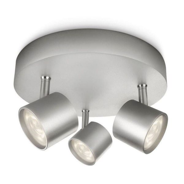 Regleta LED 3 Focos Regulables STAR Cabezal Orientable Techo/Pared | LeonLeds