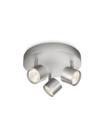Regleta LED 3 Focos Regulables STAR Cabezal Orientable Techo/Pared | LeonLeds