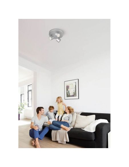 Regleta LED 3 Focos Regulables STAR Cabezal Orientable Techo/Pared | LeonLeds