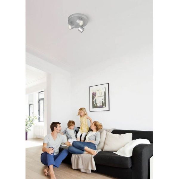 Regleta LED 3 Focos Regulables STAR Cabezal Orientable Techo/Pared | LeonLeds