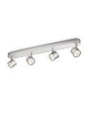 Regleta de 4 Focos LED Regulables STAR 4x4.5W IP20 Orientables | LeonLeds