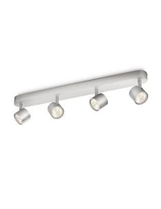 Faixa de 4 Focos LED Ajustáveis STAR 4x4,5W IP20 | LeonLeds