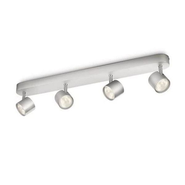 Regleta de 4 Focos LED Regulables STAR 4x4.5W IP20 Orientables | LeonLeds