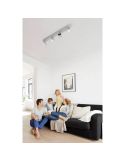 Regleta de 4 Focos LED Regulables STAR 4x4.5W IP20 Orientables | LeonLeds