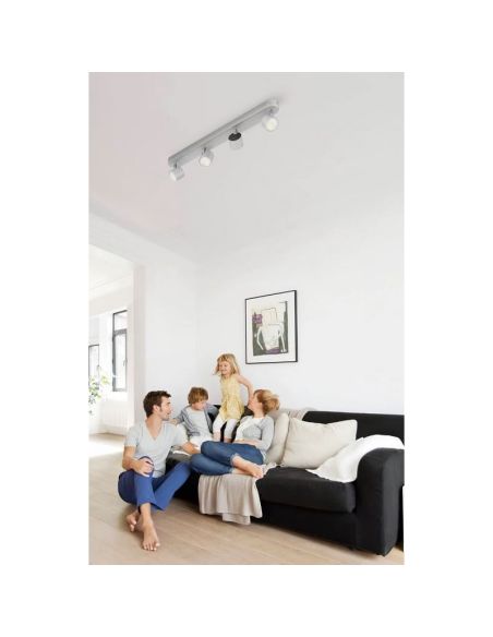 Regleta de 4 Focos LED Regulables STAR 4x4.5W IP20 Orientables | LeonLeds