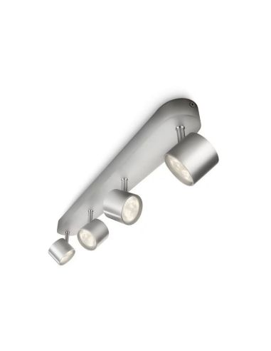 Regleta de 4 Focos LED Regulables STAR 4x4.5W IP20 Orientables | LeonLeds