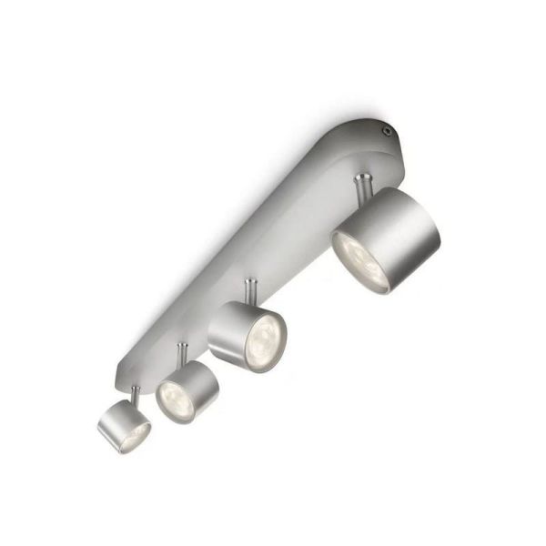 Regleta de 4 Focos LED Regulables STAR 4x4.5W IP20 Orientables | LeonLeds