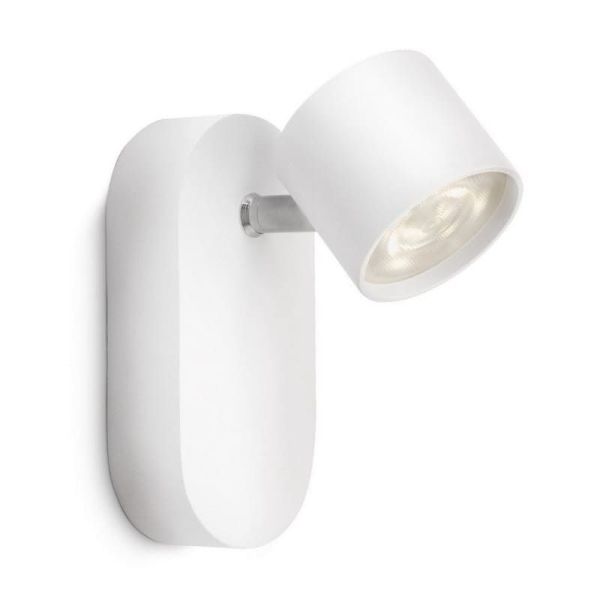 Foco LED STAR Ajustável para Teto ou Parede Cor Branco 1x3W IP20 2700K | LeonLeds
