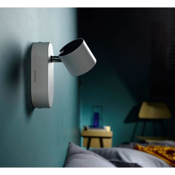 Spot LED Orientable STAR pour Plafond ou Mur Couleur Blanc 1x3W IP20 2700K | LéonLeds