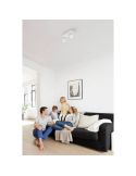 Regleta LED 2 Focos Orientables STAR Color Blanco Techo/Pared IP20 | LeonLeds