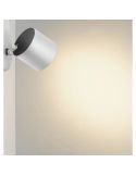Regleta LED 2 Focos Orientables STAR Color Blanco Techo/Pared IP20 | LeonLeds