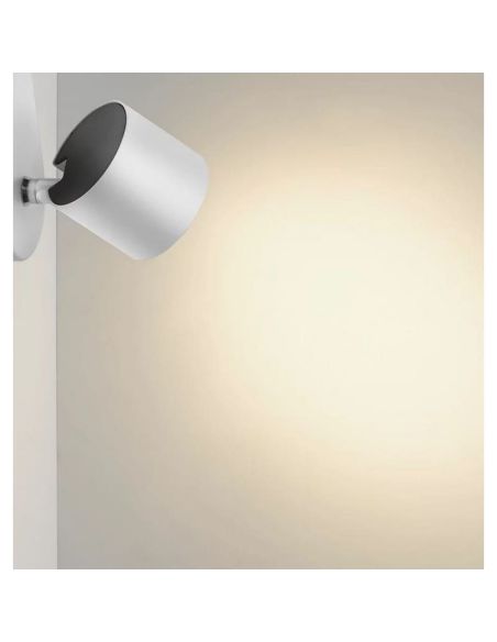 Regleta LED 2 Focos Orientables STAR Color Blanco Techo/Pared IP20 | LeonLeds