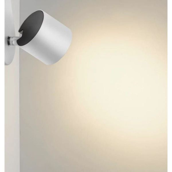 STAR Bande LED avec 2 Spots Orientables Blanc Plafond/Mur IP20 | LéonLeds