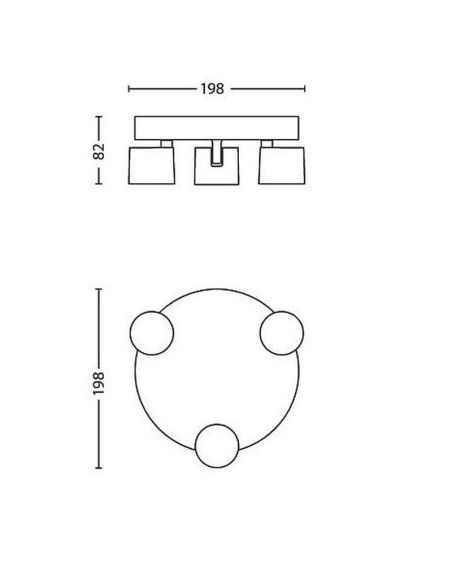 Faixa com Focos LED 3 ESTRELAS Ajustáveis Branco IP20 | LeonLeds