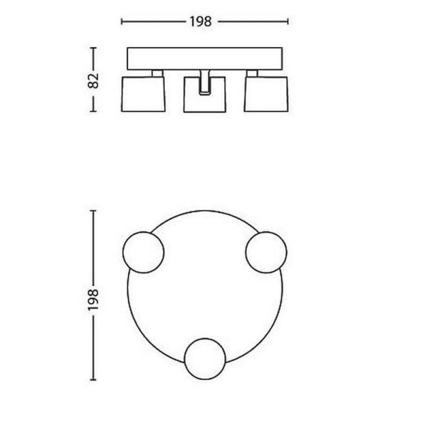 Réglette avec Spots LED Orientables 3 ÉTOILES Blanc IP20 | LéonLeds