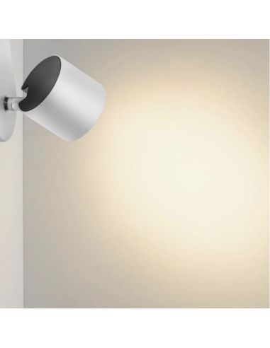 Regleta 3 Focos LED Orientables STAR Color Blanco IP20 | LeonLeds