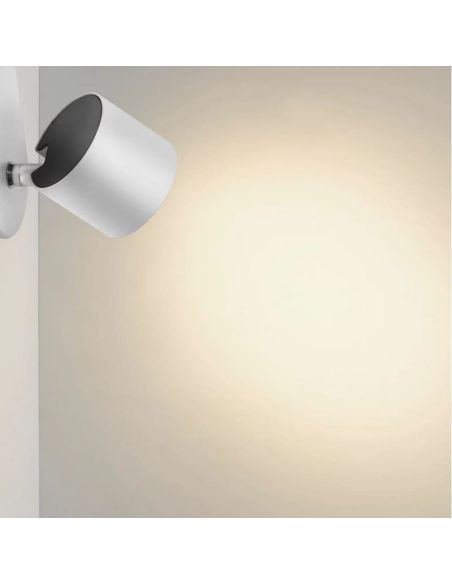 Regleta 3 Focos LED Orientables STAR Color Blanco IP20 | LeonLeds