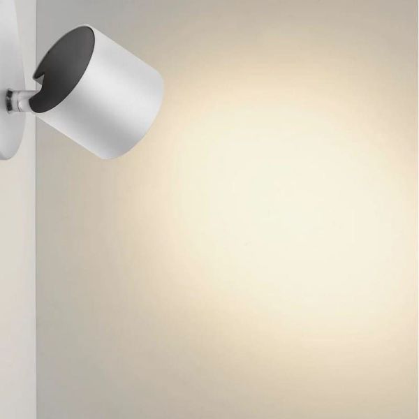 Regleta 3 Focos LED Orientables STAR Color Blanco IP20 | LeonLeds