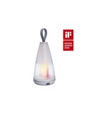 Lampe de table portable moderne PEPPER avec commande vocale 2700-6500K + Chargement USB RGB IP54 -LUTEC Connect-