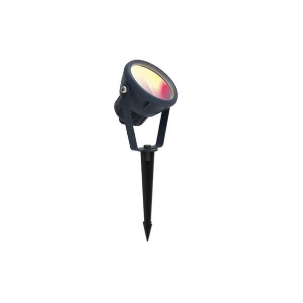 Proyector LED MINI LETO para clavar o anclar con tornillos en el cesped 2700-6500K + RGB IP65 control por voz -LUTEC Connect-