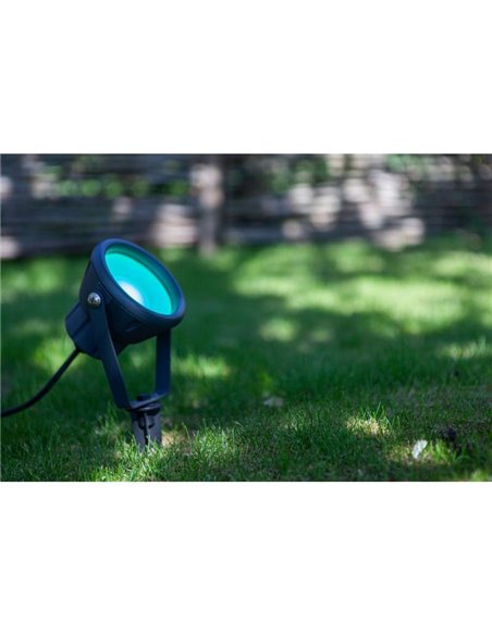 Proyector LED MINI LETO para clavar o anclar con tornillos en el cesped 2700-6500K + RGB IP65 control por voz -LUTEC Connect-