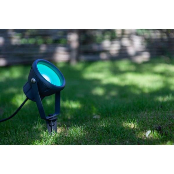 Proyector LED MINI LETO para clavar o anclar con tornillos en el cesped 2700-6500K + RGB IP65 control por voz -LUTEC Connect-