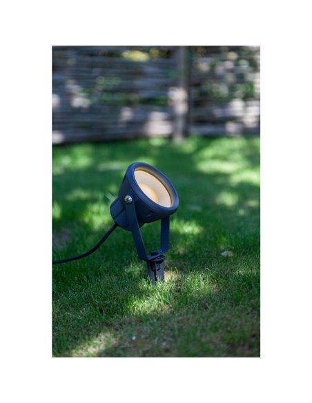 Proyector LED MINI LETO para clavar o anclar con tornillos en el cesped 2700-6500K + RGB IP65 control por voz -LUTEC Connect-