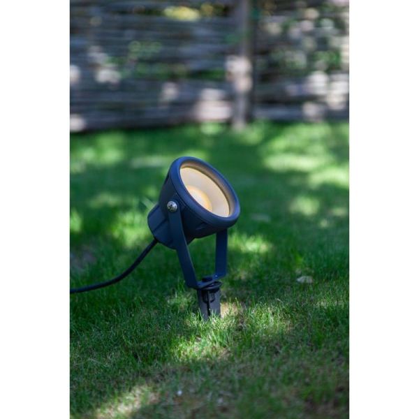 Proyector LED MINI LETO para clavar o anclar con tornillos en el cesped 2700-6500K + RGB IP65 control por voz -LUTEC Connect-