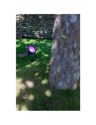 Proyector LED MINI LETO para clavar o anclar con tornillos en el cesped 2700-6500K + RGB IP65 control por voz -LUTEC Connect-