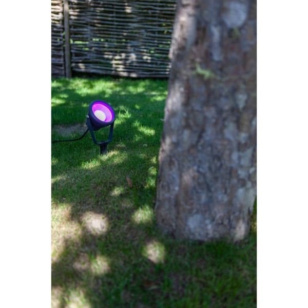 Proyector LED MINI LETO para clavar o anclar con tornillos en el cesped 2700-6500K + RGB IP65 control por voz -LUTEC Connect-