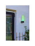 Aplique tubo LED exterior DROPA antracita con control de voz 2700-6500K +RGB IP44 -LUTEC Connect-