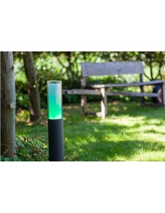 Balise extérieure LED DROPA avec double diffuseur (transparent et blanc opale) avec lumière 360º 2700-6500K + RGB IP44 -LUTEC Co 2