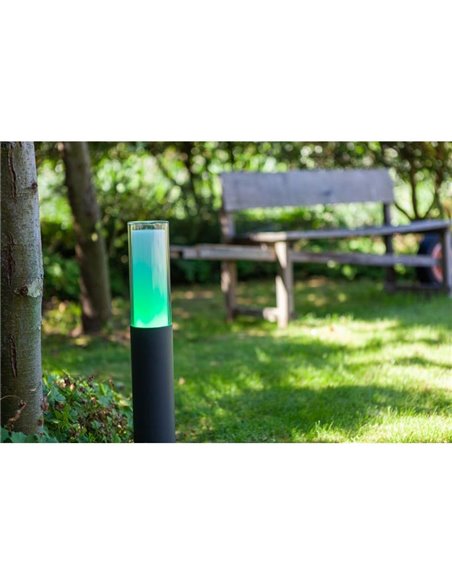 Farol exterior LED DROPA com difusor duplo (transparente e branco opala) com luz 360º 2700-6500K + RGB IP44 -LUTEC Connect-