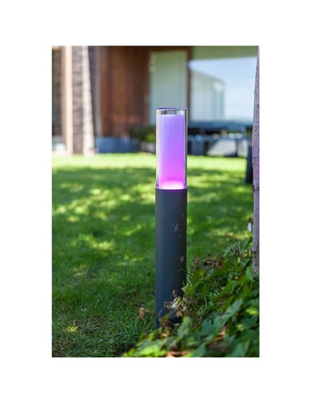 Farol exterior LED DROPA com difusor duplo (transparente e branco opala) com luz 360º 2700-6500K + RGB IP44 -LUTEC Connect-