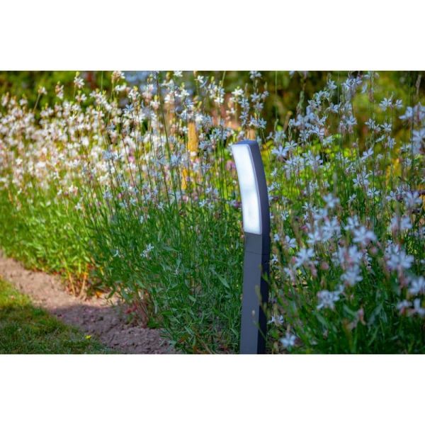 Balise LED extérieure courbée connectée KIRA 19W 2700K-6500K 2090Lm -LUTEC Connect-