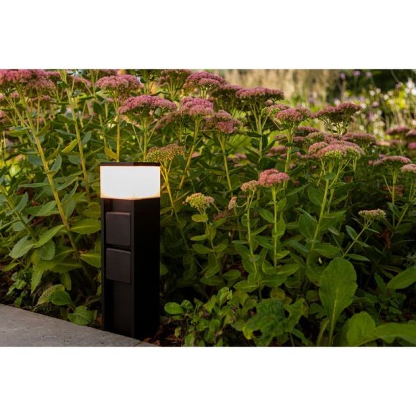 Baliza LED con enchufe MAINS con control por voz y Minutero 3000K Zócalo schuko -LUTEC Connect-