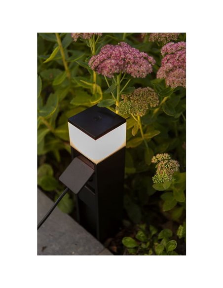 Baliza LED con enchufe MAINS con control por voz y Minutero 3000K Zócalo schuko -LUTEC Connect-
