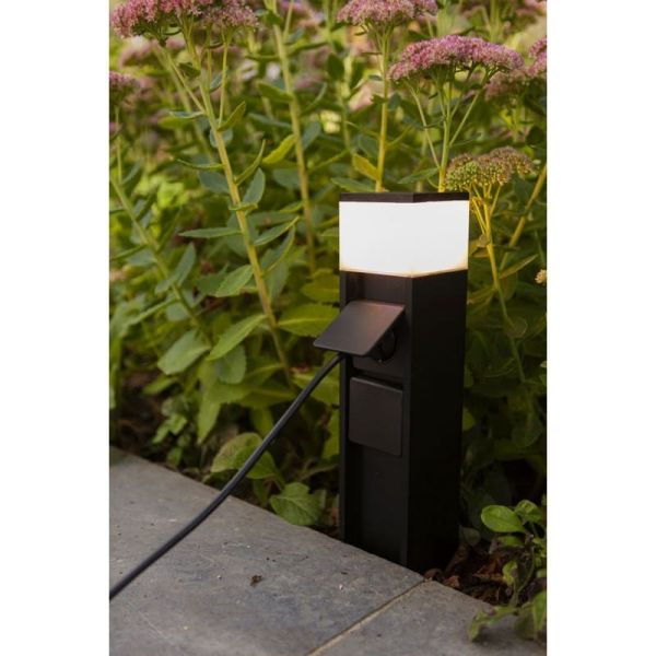 Baliza LED con enchufe MAINS con control por voz y Minutero 3000K Zócalo schuko -LUTEC Connect-