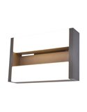 Aplique de pared exterior LED con 2 luminarias movibles CONROY 3000K 138º